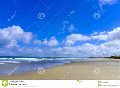 Ninety Mile Beach In New Zealand Stock Image Image Of Sand Island