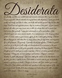 Desiderata Poem Desiderata Print Desiderata Poster Poetry Wall Art ...