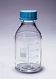 Bottiglie per reagenti in vetro borosilicato con tappo in polipropilene ...