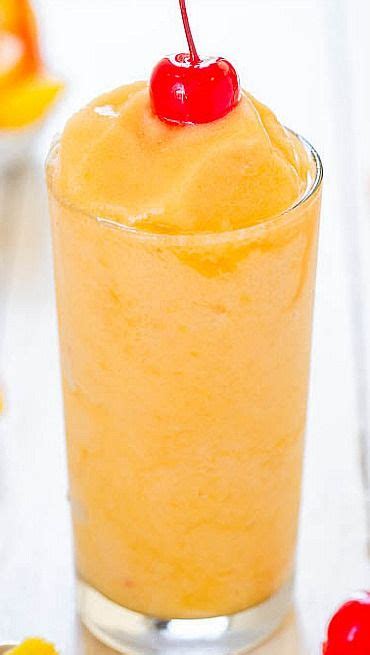 Tropical Peach Pineapple Slushies Recipe Happy Hour Drink Recipes