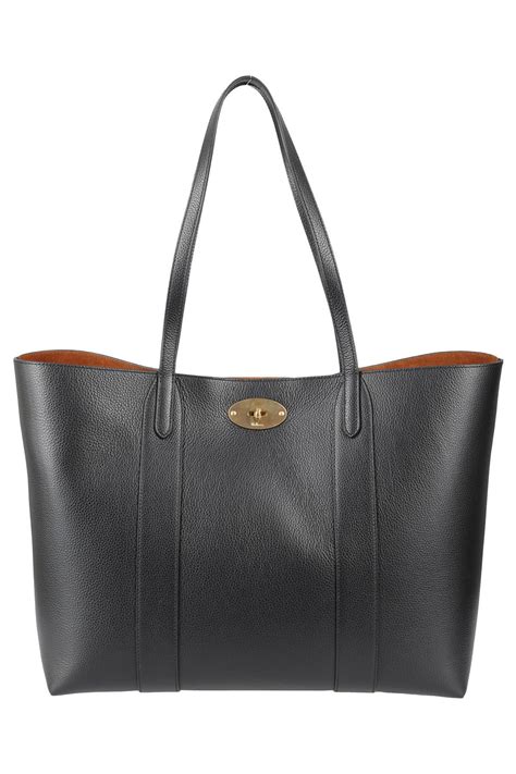 Mulberry Bayswater Tote Small Classic Grain In Black Lyst