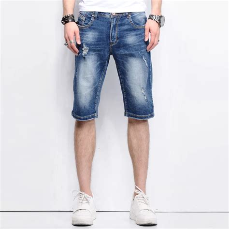 Buy New Summer Brand Denim Shorts Men Casual Jeans Men Shorts Trousers Mens