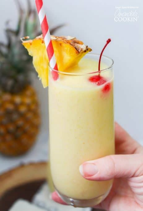 Pineapple Rum Slush Amandas Cookin Cocktails