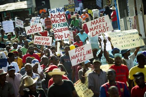 Thousands Call For Resignation Of Haitian President Martelly