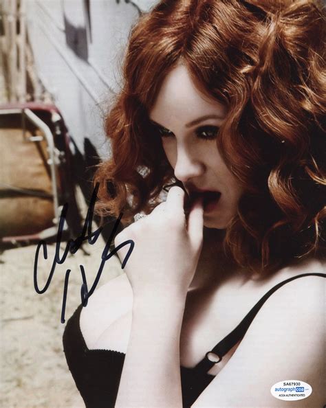 Christina Hendricks Sexy Signed Autograph 8x10 Photo Acoa Outlaw Hobbies Authentic Autographs