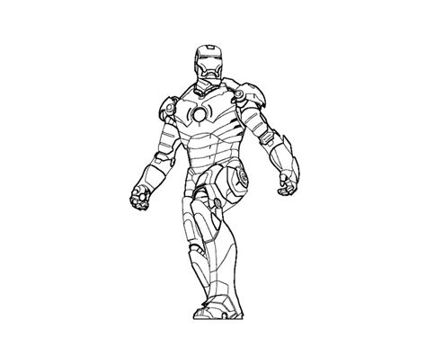 Gambar Iron Man Hitam Putih Printable Iron Man Coloring Pages