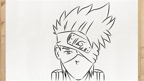 Como Dibujar A Kakashi Hatake Naruto Paso A Paso Fácil Y Rápido