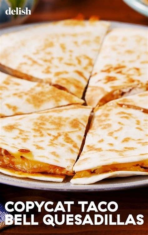 May 31, 2021 by sula · this post may contain affiliate links · 72 comments. Copycat Taco Bell Quesadilla Recipe in 2020 | Mexican food ...