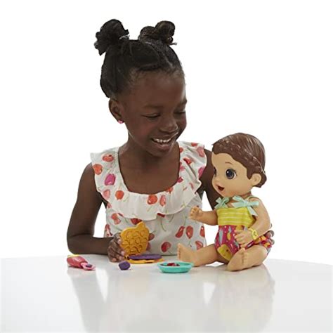 Baby Alive Super Snacks Snackin Lily Baby Brunette Hair Baby Doll