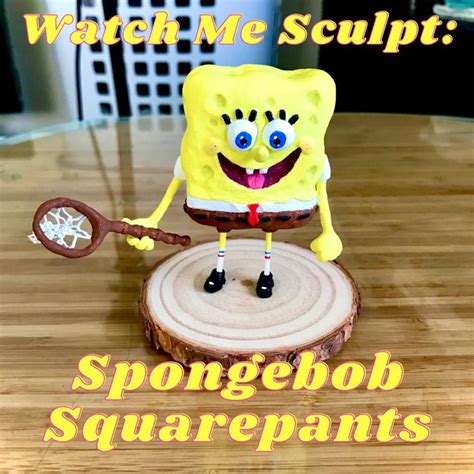 Spongebob Squarepants Polymer Clay Sculpture Youtube In 2021