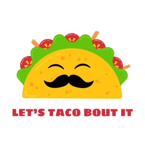 Taco With Face Illustrations Royalty Free Vector Graphics