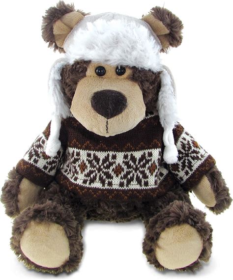 Dollibu Plush Grizzly Bear Stuffed Animal Soft Plush