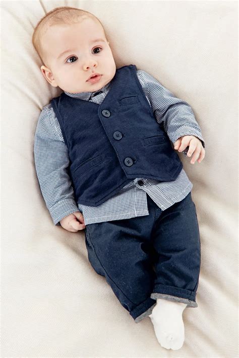 New 2017 Baby Boy Clothing Set Gentleman Suit 3pcs Vest Shirt Pants
