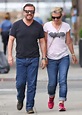 Ricky Gervais and girlfriend Jane Fallon giggle together on lunch date ...