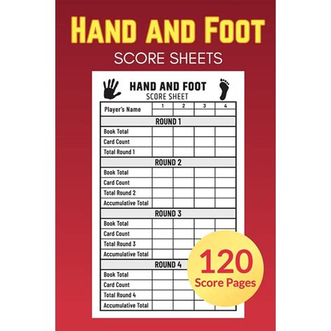 Printable Hand And Foot Cheat Sheet