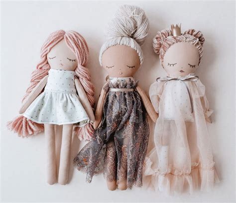 art and collectibles dolls and miniatures c175 rag doll vintage folk art doll handmade cloth doll