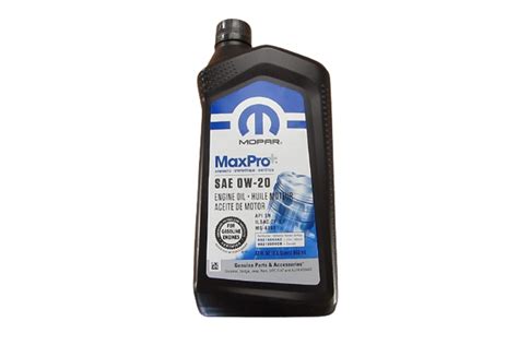 Mopar Maxpro 0w20 Engine Oil 1qt Jeep Rubicon 2018 2023 68523994aa