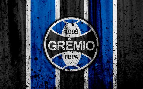 A imagem já está no. Download imagens FC Grêmio, 4k, grunge, Brasileiro Série A ...