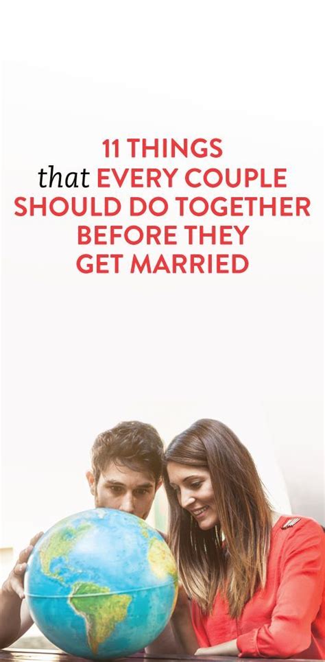 Things Every Couple Should Do Together Before They Get Married Living Together Before