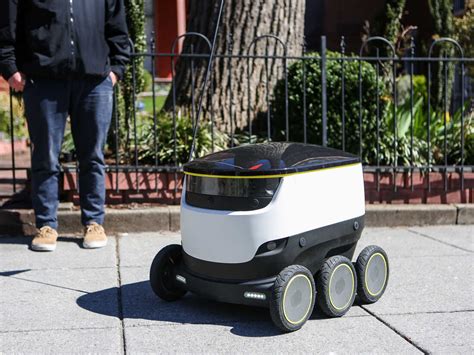 Robots Deliver Takeout Orders On The Streets Of Washington Dc All