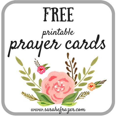 Printable Prayer Cards Issue 4 Sarah E Frazer