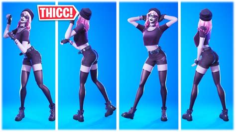 LEAKED FORTNITEMARES SKIN MIDNIGHT DUSK SHOWCASED WITH DANCES EMOTES HULA PARTY HIPS