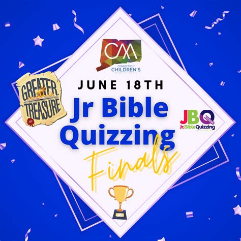 Jr Bible Quizzing Finals — Ct District Upci