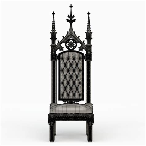 Gothic Throne 3d Model Cgtrader