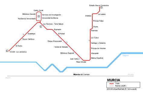 Urbanrailnet Europe Spain Tranvía De Murcia