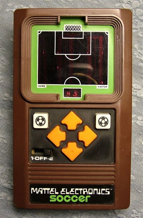 1970s Mattel Electronics Soccer Handheld Game With Images Retro