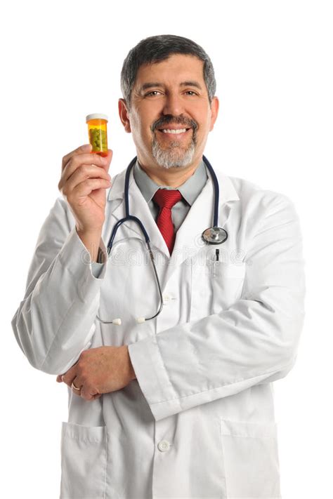 Doctor Holding Container With Prescription Pills Stock Photo - Image of ...
