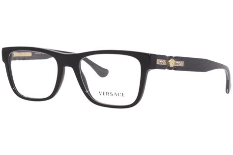 Versace 3303 108 Eyeglasses Mens Havana Full Rim Rectangle Shape 55 18