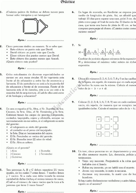 20 juegos matemáticos para hacer más creativa la labor de aula. matematica1.com libro-de-razonamiento-matematico-de-quinto ...
