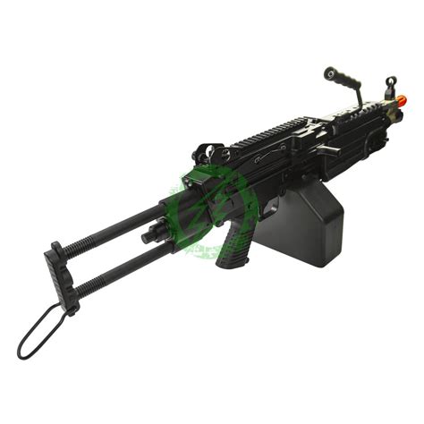 Cybergun Aandk Fn Licensed M249 Airsoft Machine Gun Para Black