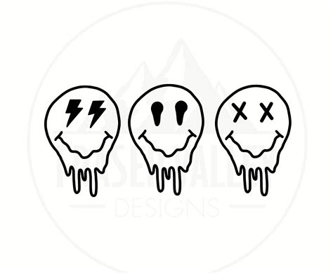 Melted Smiley Face Svg Dripping Smiley Face Png Drip Smile Face Porn