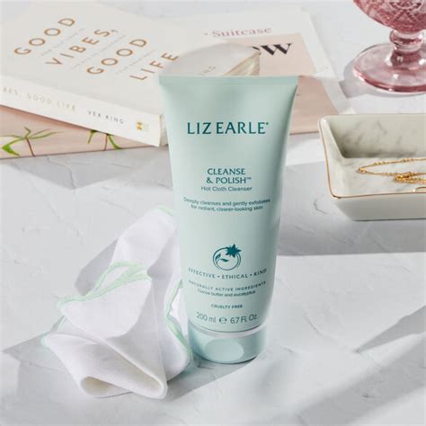 cleanse and polish™ hot cloth cleanser liz earle beauty co