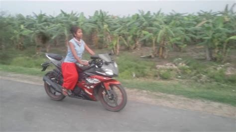 Sexy Girl Riding Yamaha R15 YouTube