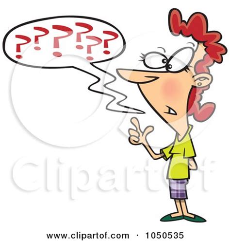 Royalty Free Rf Clip Art Illustration Of A Confused Businesswoman
