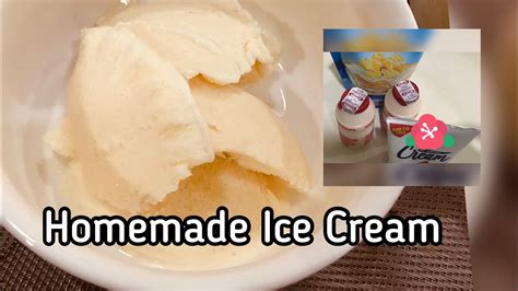 Homemade Ice Cream Three Ingredients Youtube