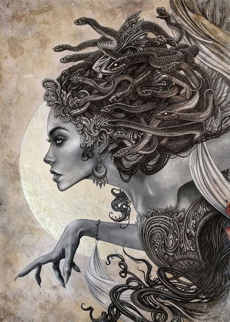 Medusa Dibujo Mitologia