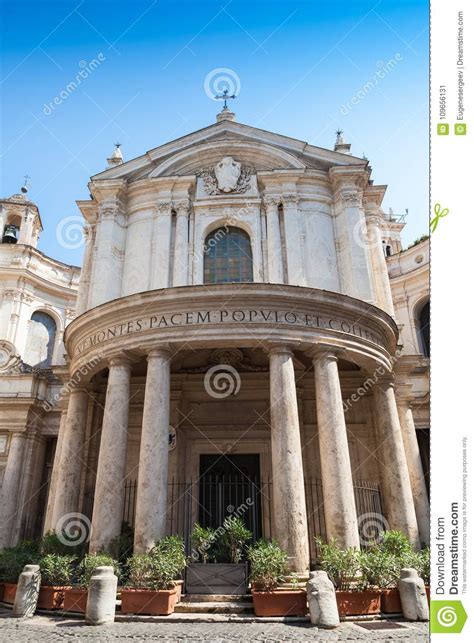 Santa Maria Della Pace Is A Church In Rome Stock Image