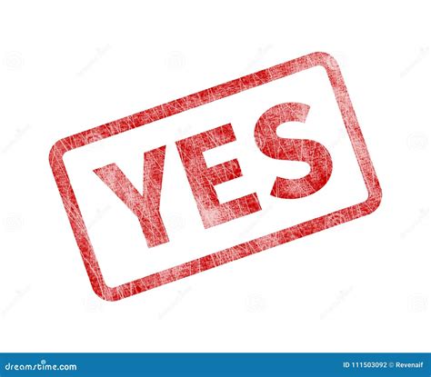 Yes Stamp Red Grunge Seal Stock Illustration Illustration Of Report