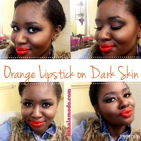 Orange Lipstick On Dark Skin Black Women Lipstick Tips Orange