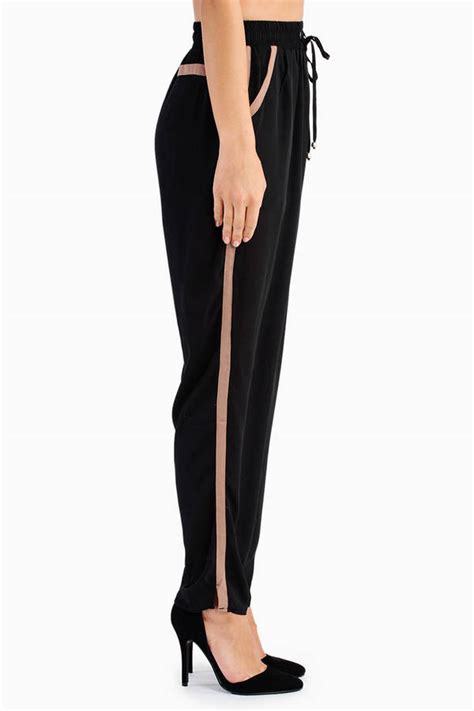 Black Natasha Drawstring Pants 21 Tobi Us