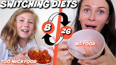 i swapped diets with my 8 year old sister for 24 hours youtube