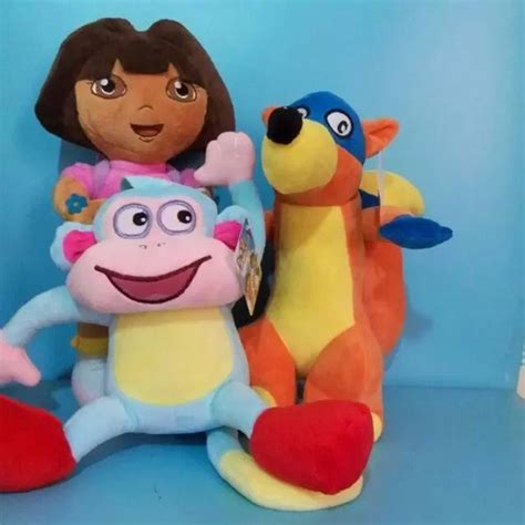 2015 3pcslot Brinquedos Dora Aventureria Plush Doll 35cm Dora
