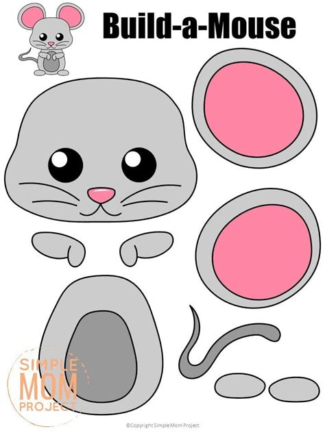 Free Printable Cut And Paste Mouse Craft For Kids