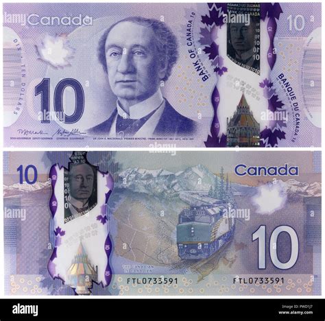 10 Dollars Banknote John A Macdonald Canada 2013 Stock Photo Alamy