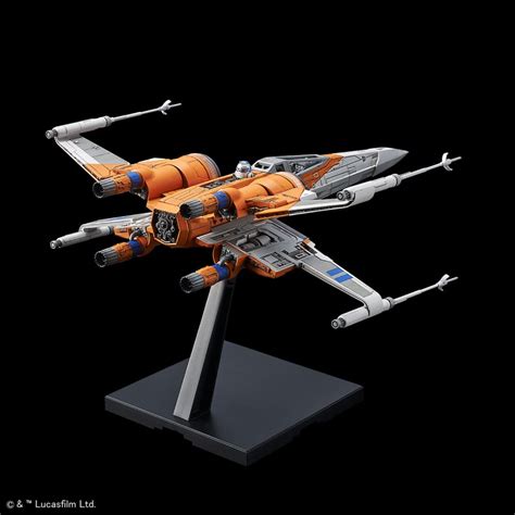 Pieces are easy to snap together, so there is no glue required either! Bandai Star Wars Poe's X-Wing Fighter | Japanstore