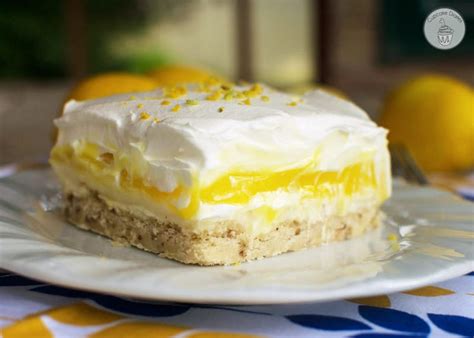 Crush crackers and mix with butter and pat into 9x13 pan. LEMON LUSH DESSERT - Easy Recipes